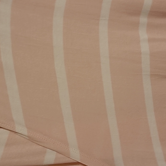 Pink and White Striped Lularoe Joy Vest Large - Picture 4 of 4